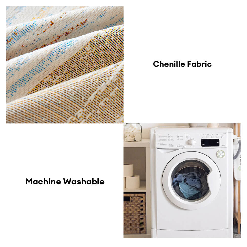 Copertura per divano con throw a gradiente arcobaleno colorato