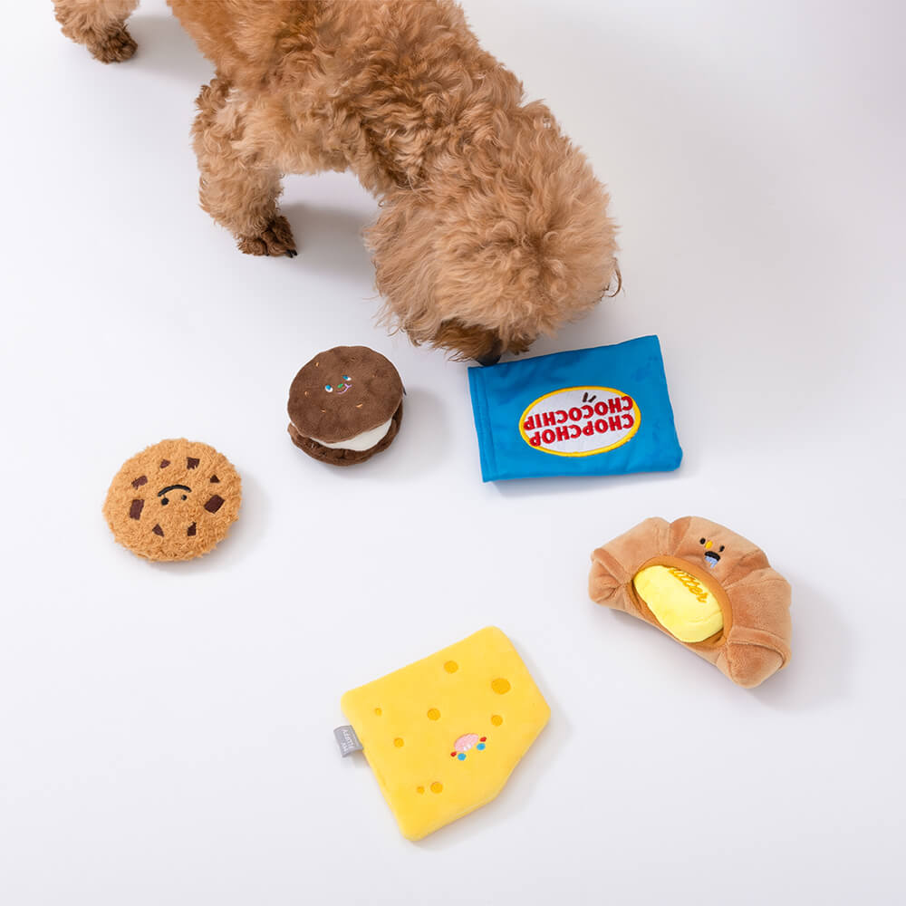 Giocattolo per cani in peluche con squeezer - Panetteria