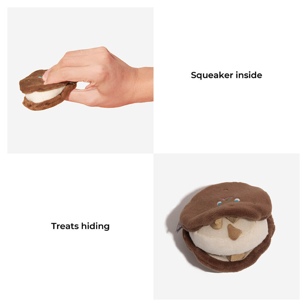 Giocattolo per cani in peluche con squeezer - Panetteria