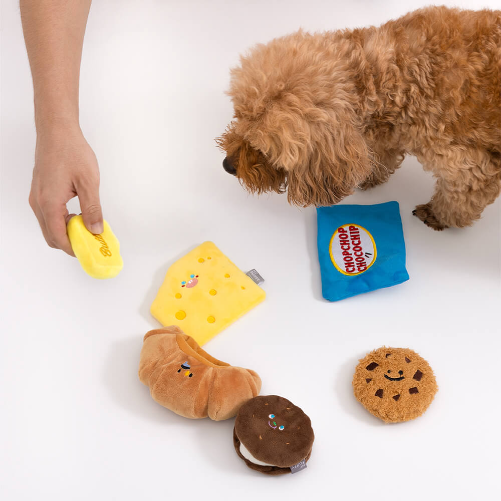 Giocattolo per cani in peluche con squeezer - Panetteria