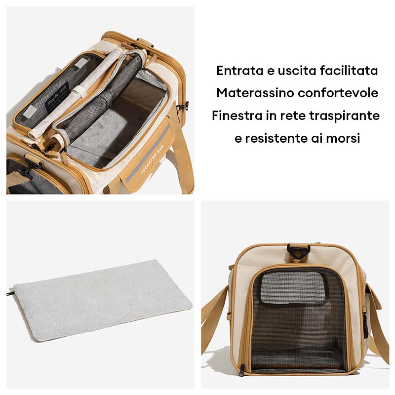 Trasportino di Design per Animali – Portatile e Pieghevole