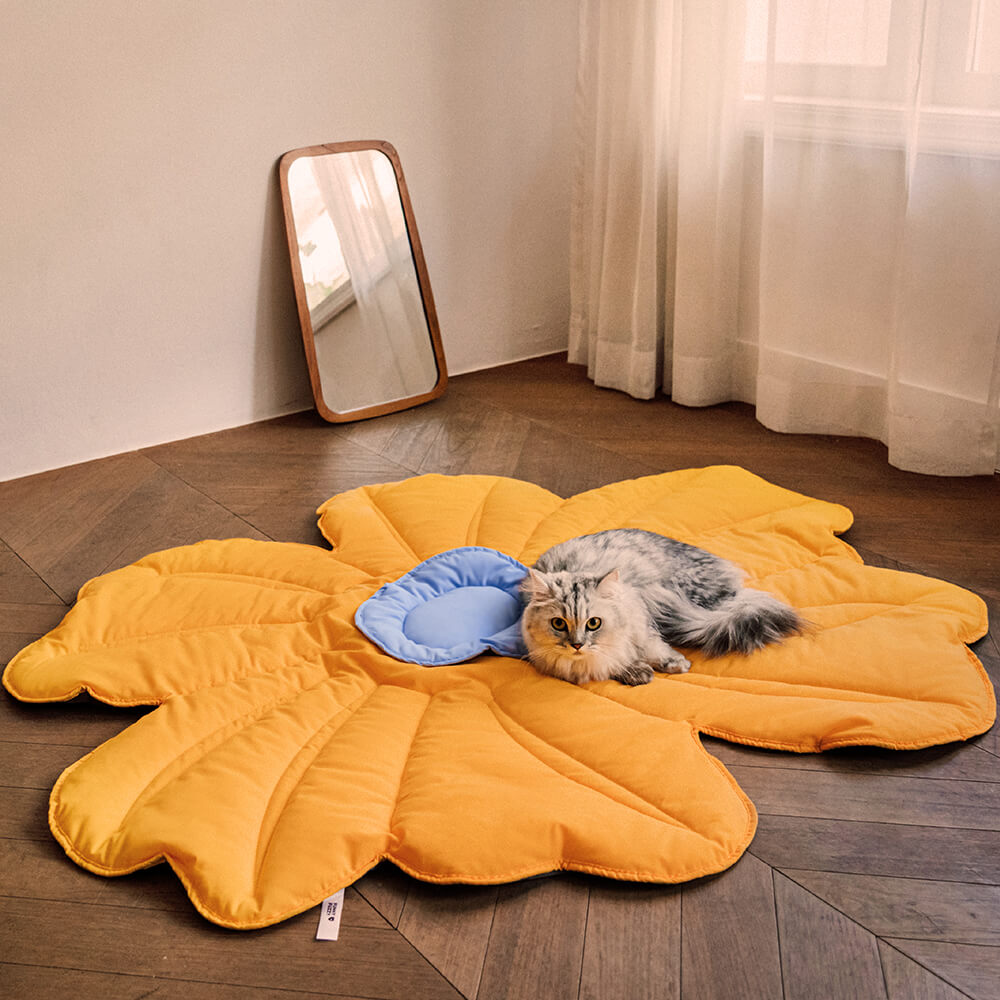 Super grande tappeto per cani a forma di fiore umano