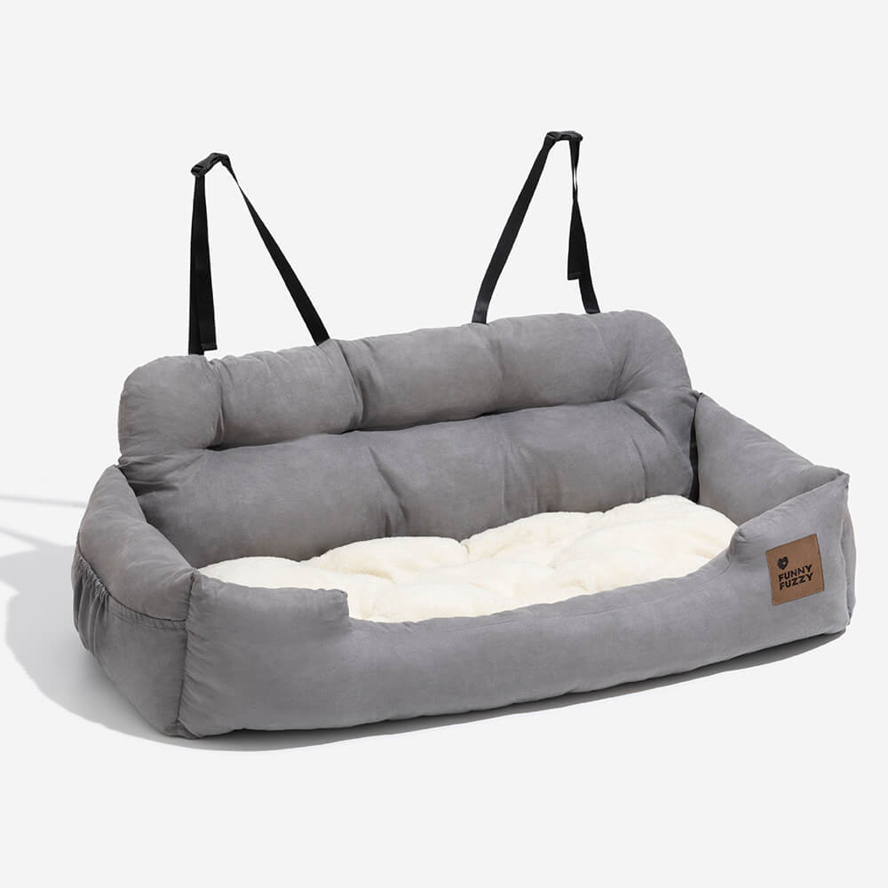 Letto per auto per cani di taglia media e grande con supporto di sicurezza per i viaggi.