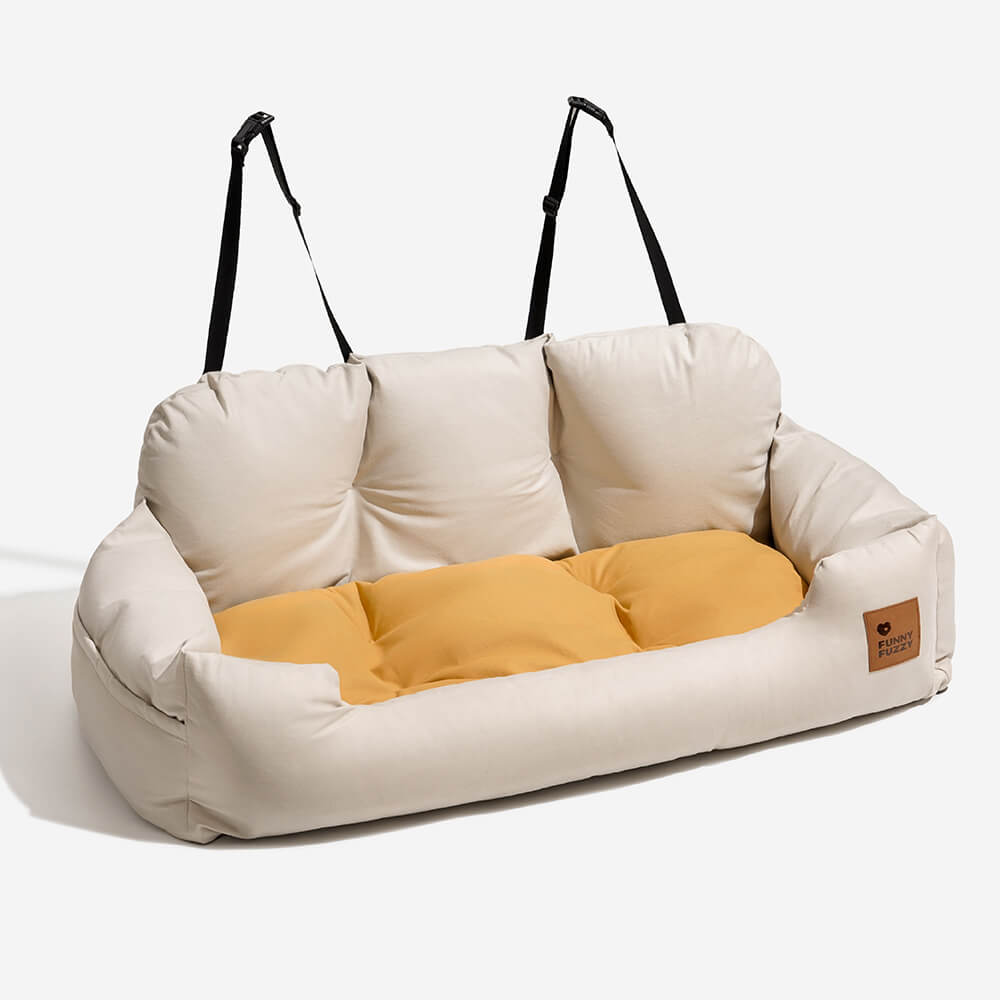Letto per auto per cani di taglia media e grande con supporto di sicurezza per i viaggi.