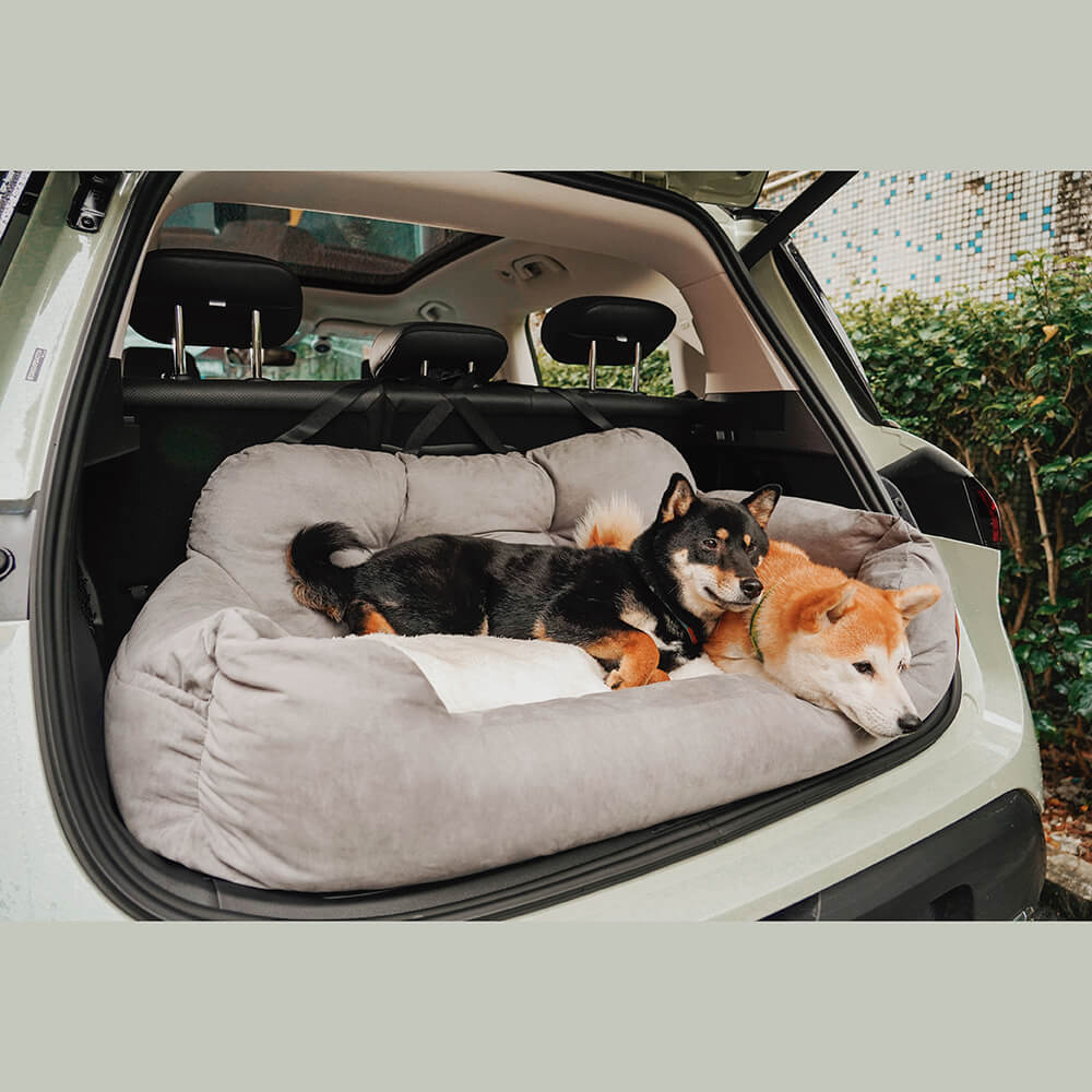 Cuscini di sicurezza per viaggi in auto per cani di taglia media e grande per il sedile posteriore.