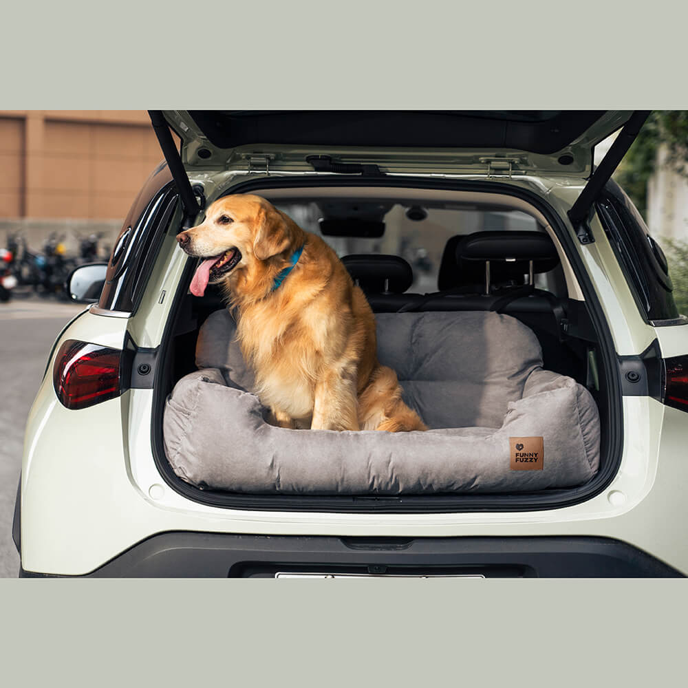 Cuscini di sicurezza per viaggi in auto per cani di taglia media e grande per il sedile posteriore.