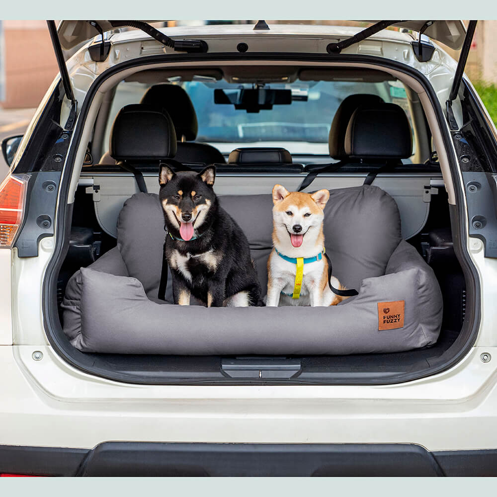 Cuscini di sicurezza per viaggi in auto per cani di taglia media e grande per il sedile posteriore.