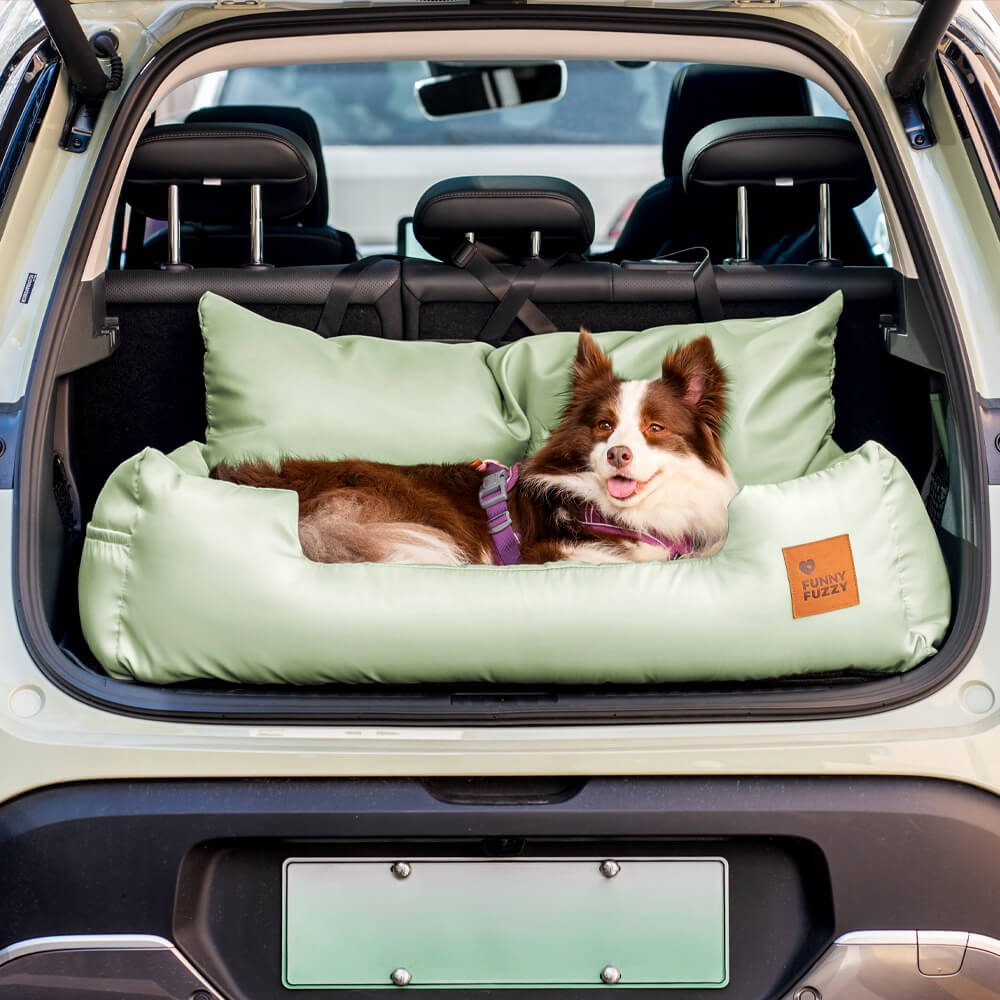 Cuscini di sicurezza per viaggi in auto per cani di taglia media e grande per il sedile posteriore.