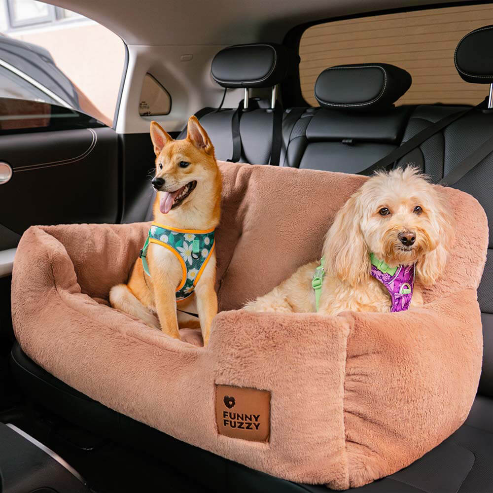 Letto per auto per cani di taglia media e grande con supporto di sicurezza per i viaggi.