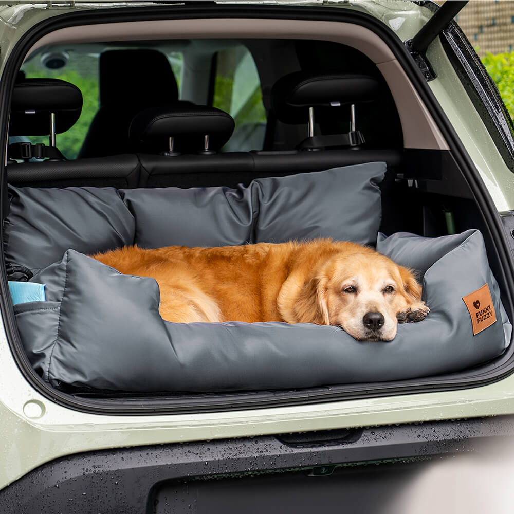 Cuscino da viaggio per la sicurezza impermeabile per cani di taglia media e grande per il sedile posteriore dell'auto