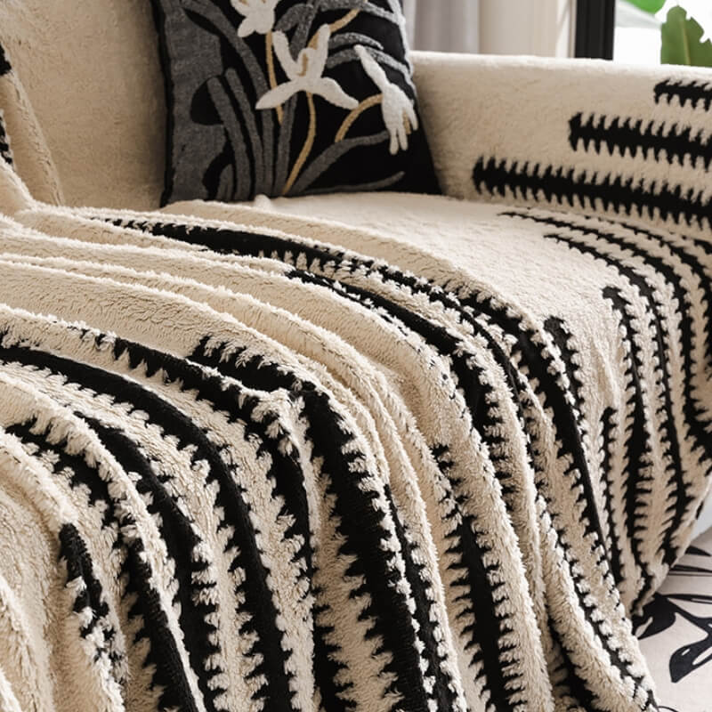 Copertura per divano in tessuto morbido e accogliente, anti-graffi, con copertura completa per la decorazione.