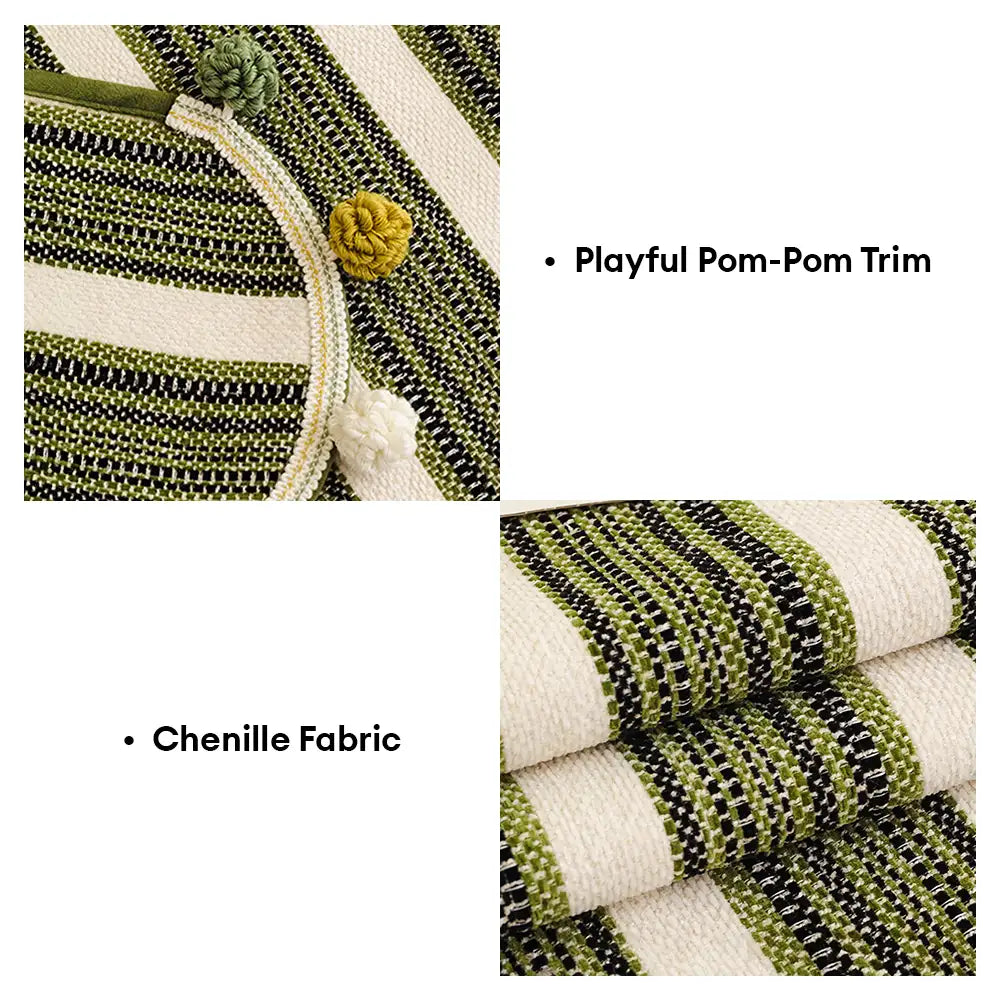 Copertura protettiva per divano in chenille a contrasto irregolare, colorata, amica della pelle e antiscivolo.