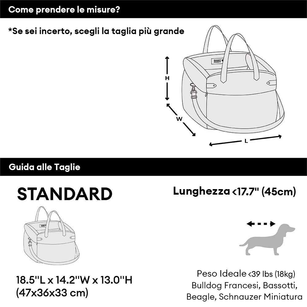Ampio Seggiolino Auto per Cani Convertibile e Impermeabile - Urban Rover