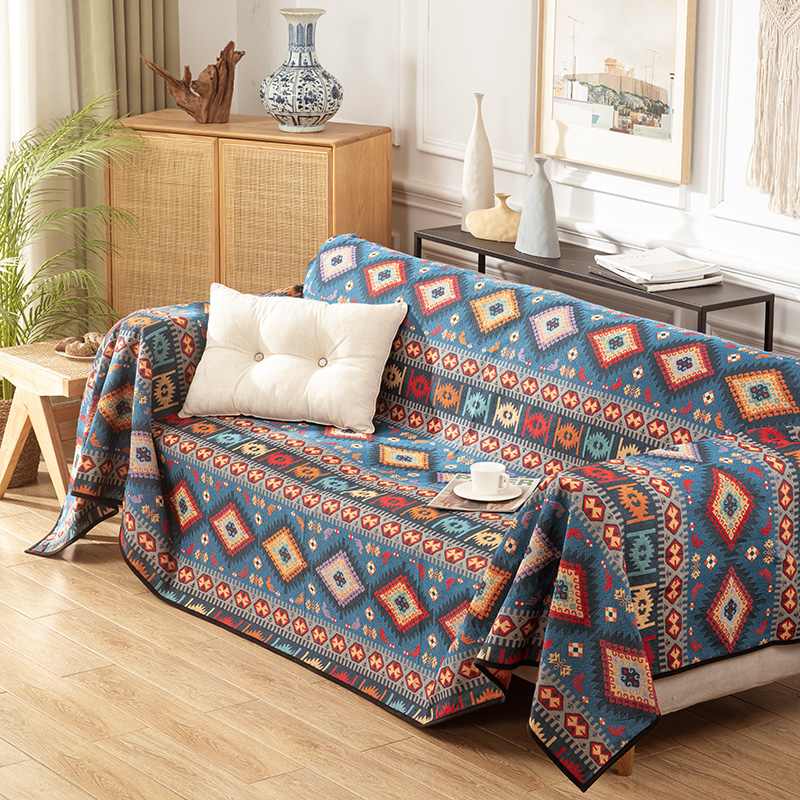 Coperta Multifunzionale Jacquard Marocchina per Divano