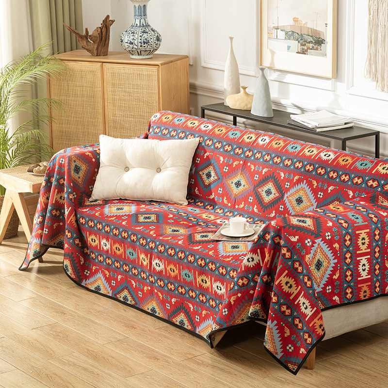 Coperta Multifunzionale Jacquard Marocchina per Divano