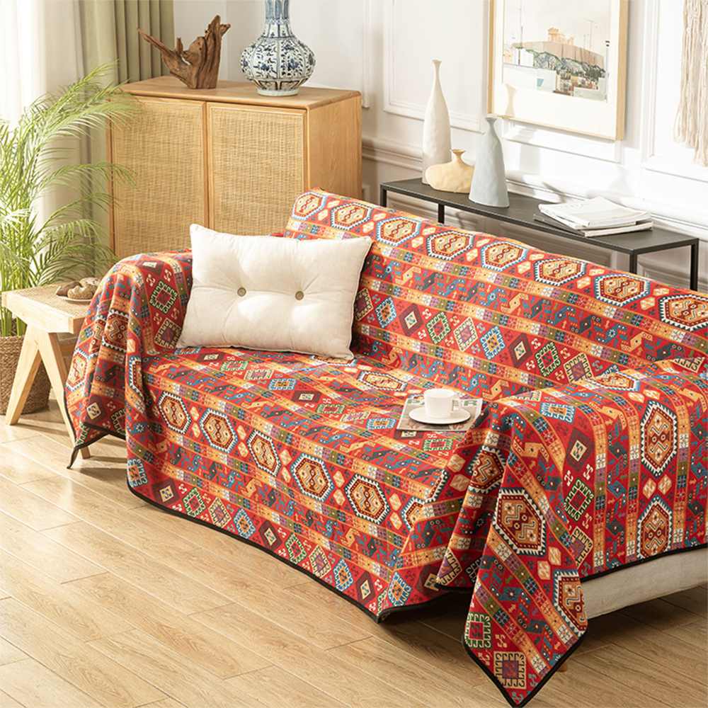 Coperta Multifunzionale Jacquard Marocchina per Divano
