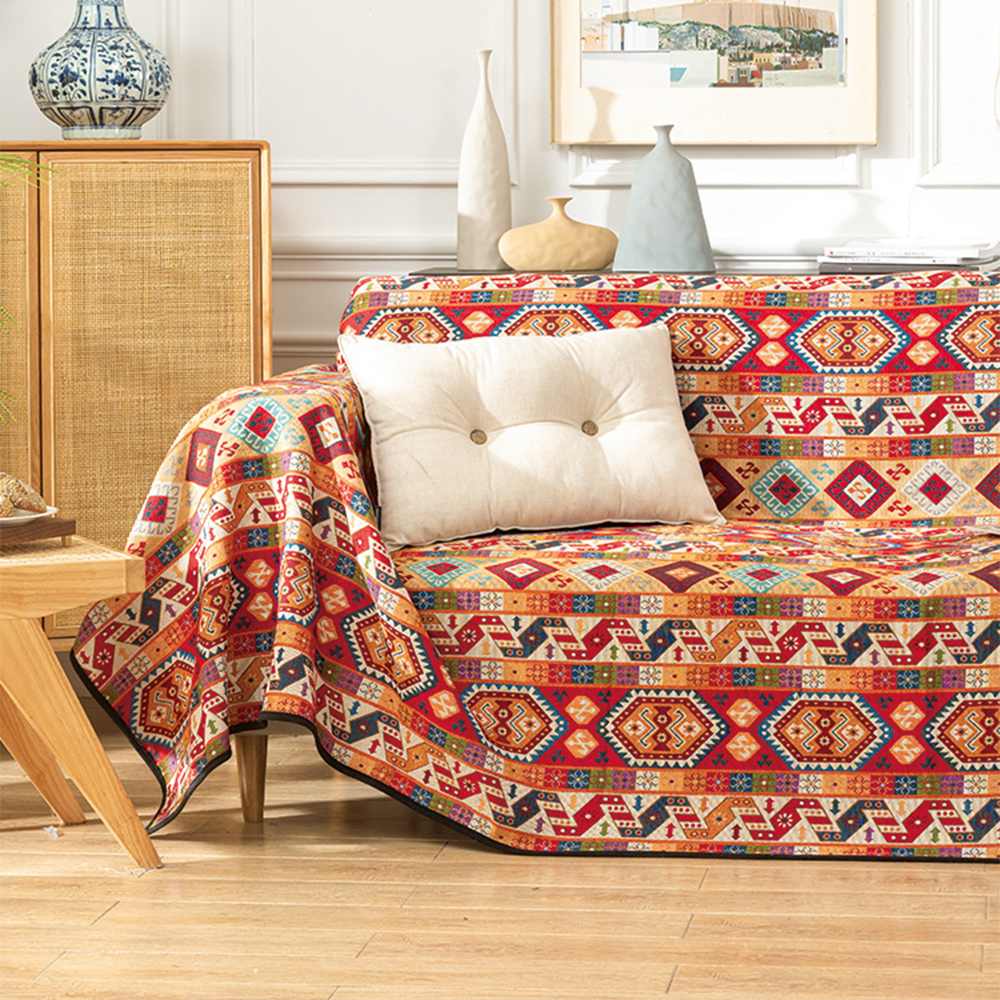 Coperta Multifunzionale Jacquard Marocchina per Divano