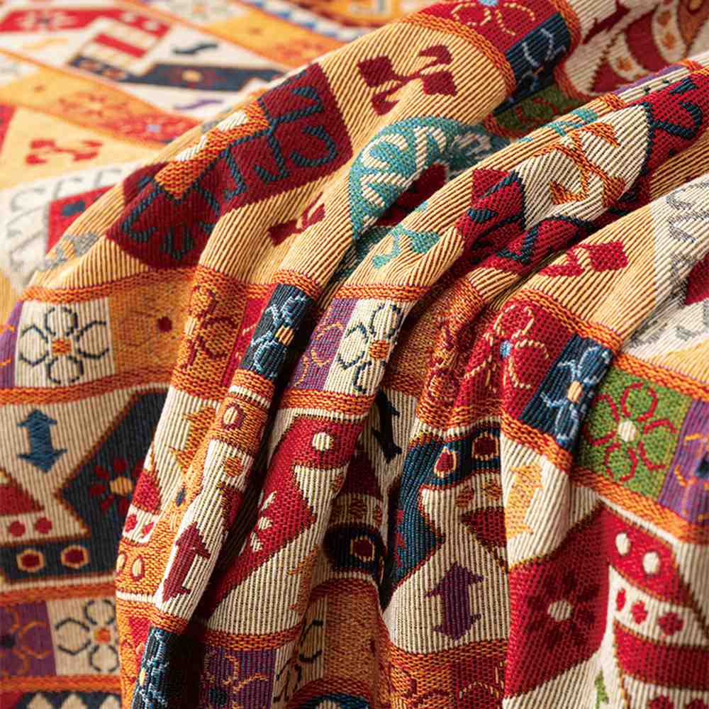 Coperta Multifunzionale Jacquard Marocchina per Divano