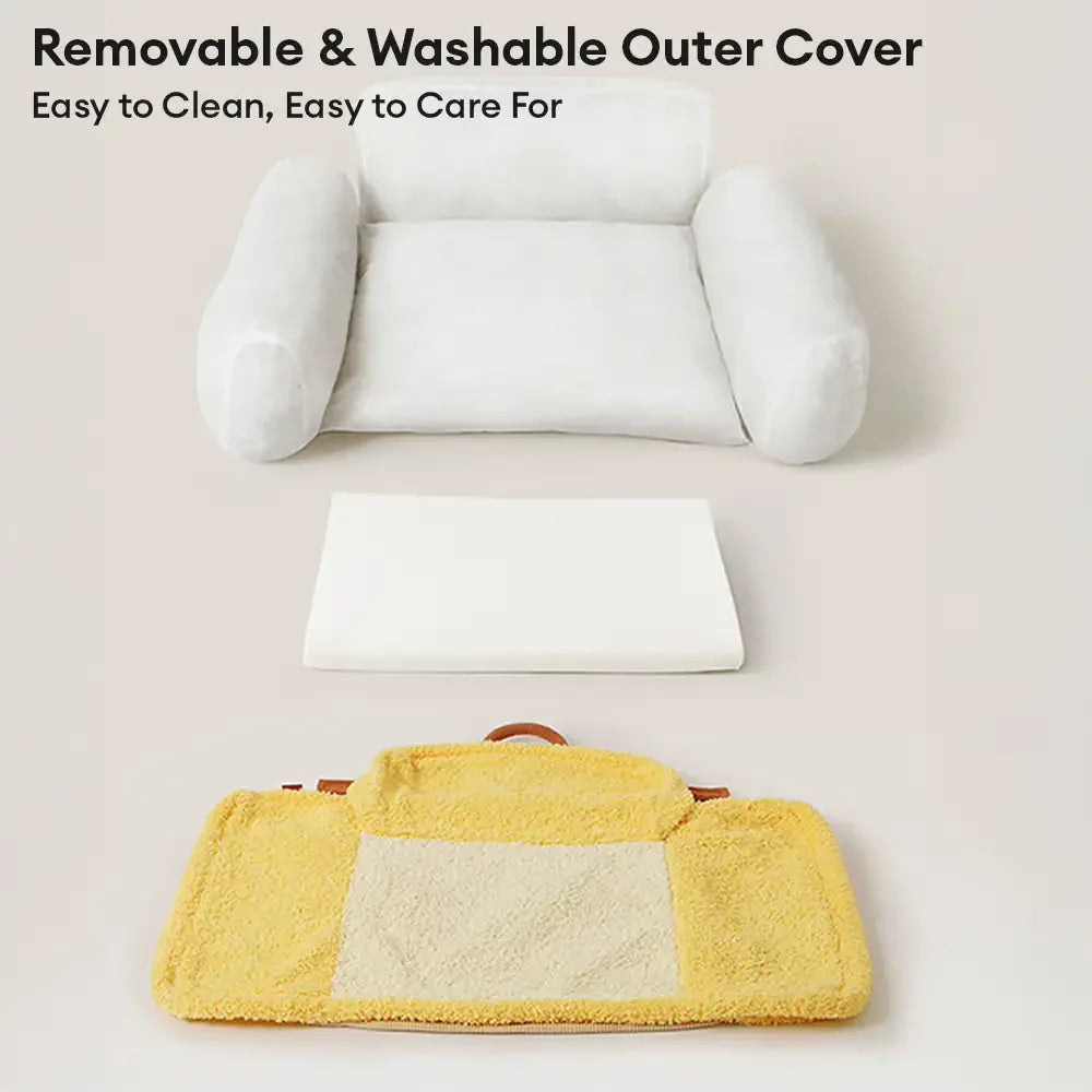 Letto per cani con supporto completo per il collo multifunzionale e profondamente rilassante.