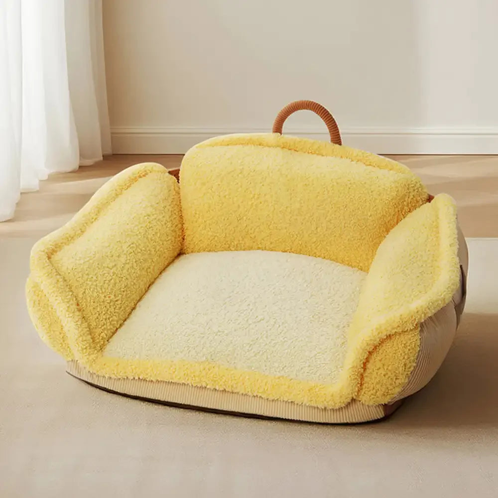 Letto per cani con supporto completo per il collo multifunzionale e profondamente rilassante.