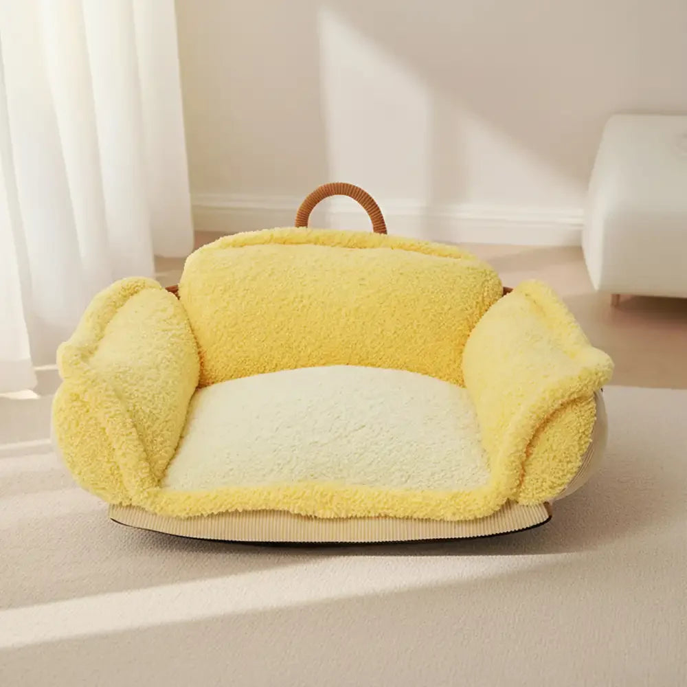 Letto per cani con supporto completo per il collo multifunzionale e profondamente rilassante.