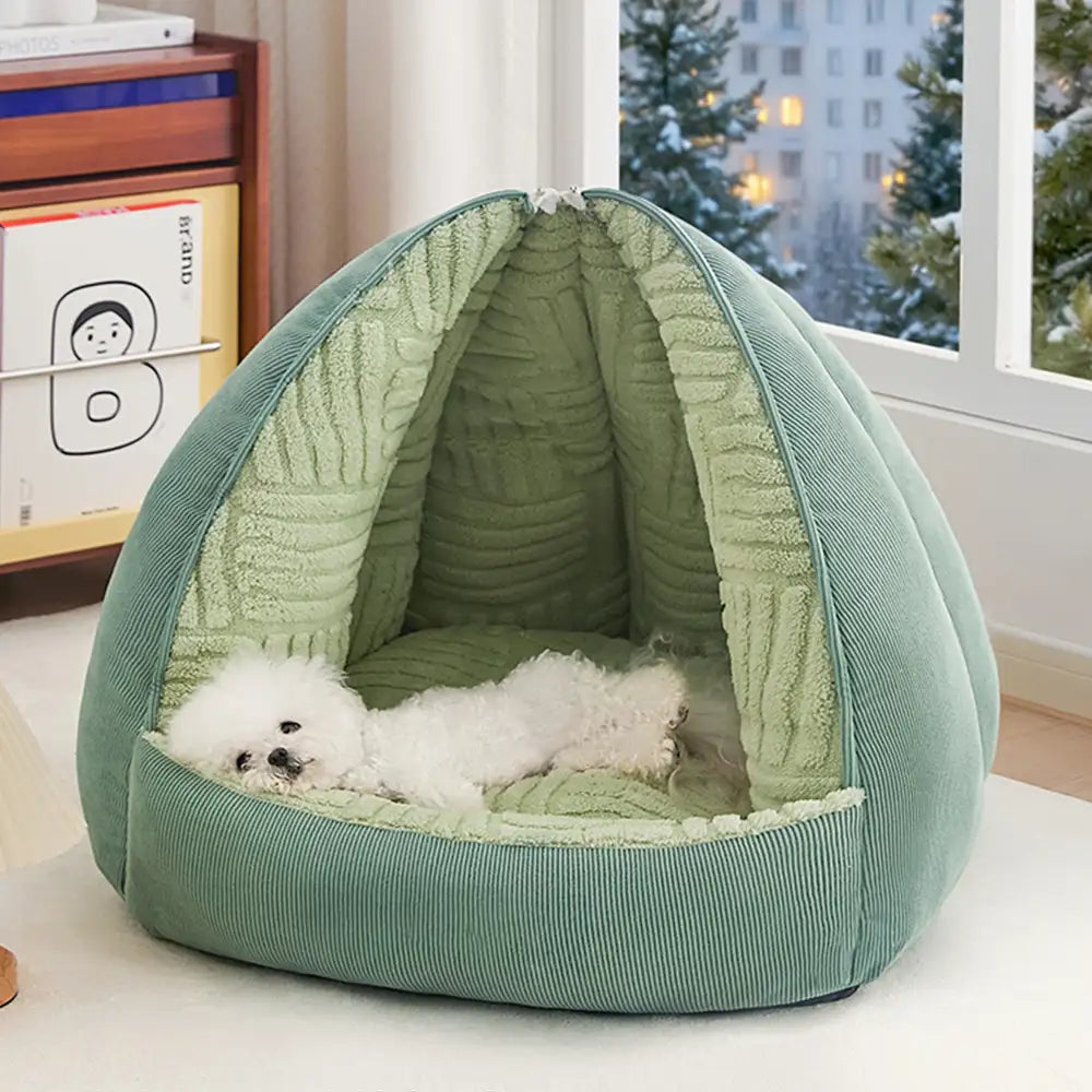 Letto per cani semi-chiuso multifunctional riscaldante per animali domestici