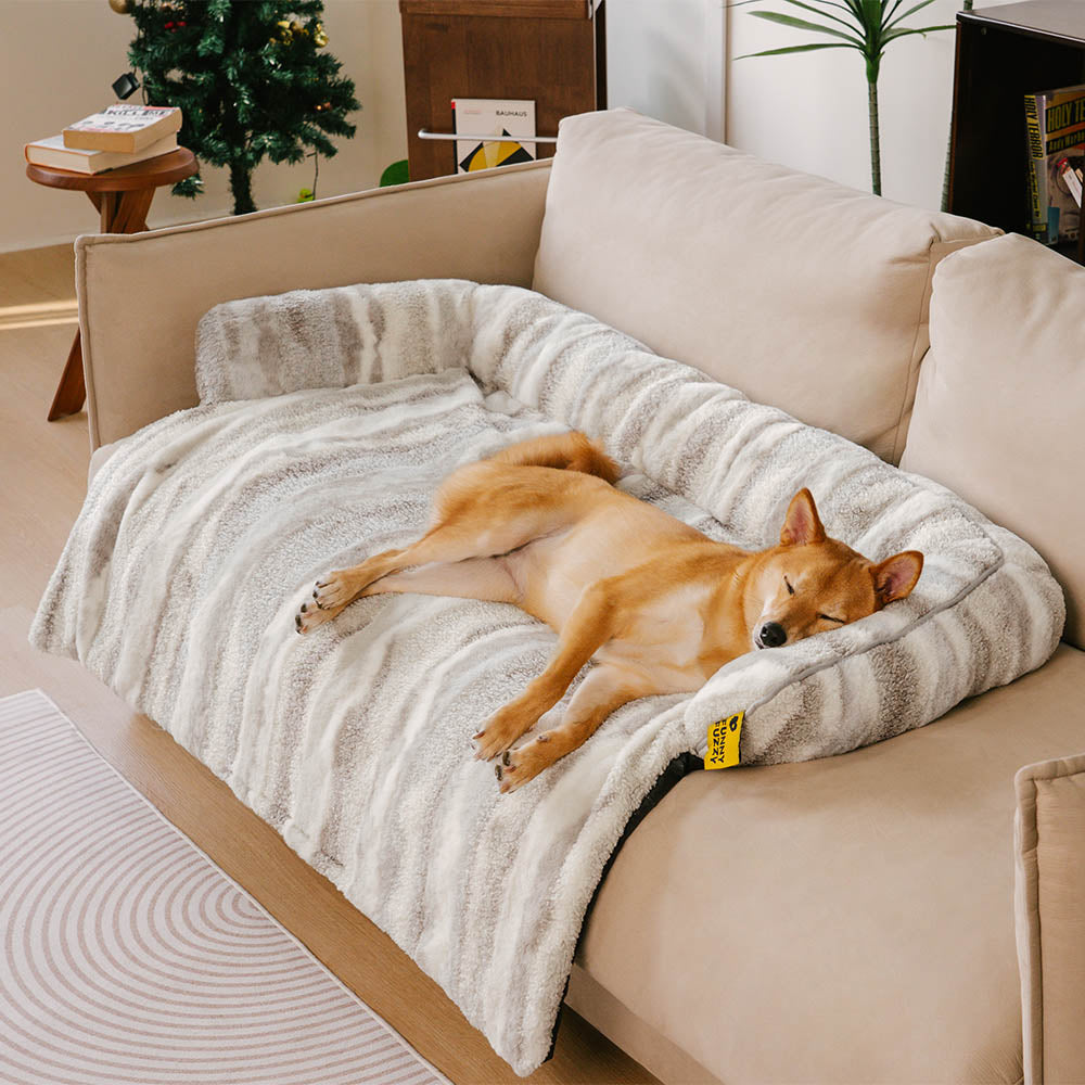 Copertura per divano in peluche nordico - PawLounge