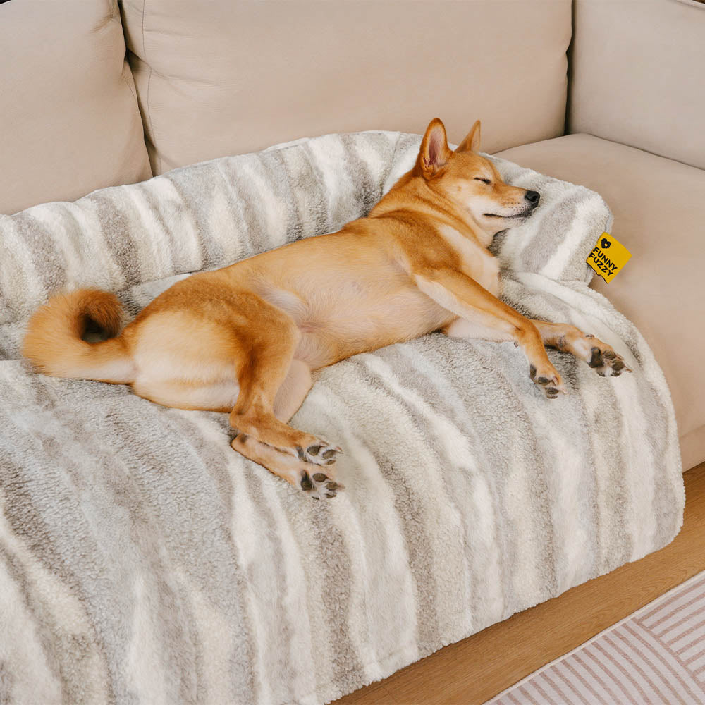 Copertura per divano in peluche nordico - PawLounge