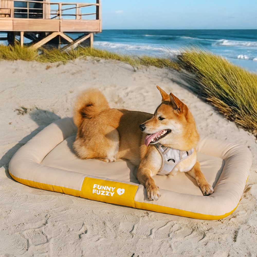 Tappetino ortopedico per cani resistente all'acqua e ai graffi, con colori a blocchi - Trek Lounge