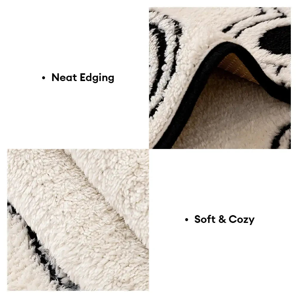 Protezione per divano in poliestere morbido con stampa di impronta di zampa, copridivano antiscivolo