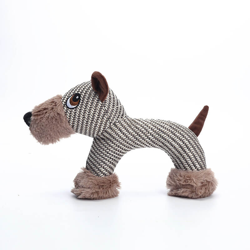 Giocattolo in peluche squeaky per cani