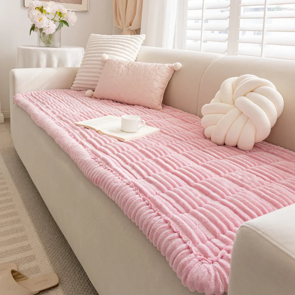 Coperta per divano non scivolosa in morbido flanella traspirante per animali domestici