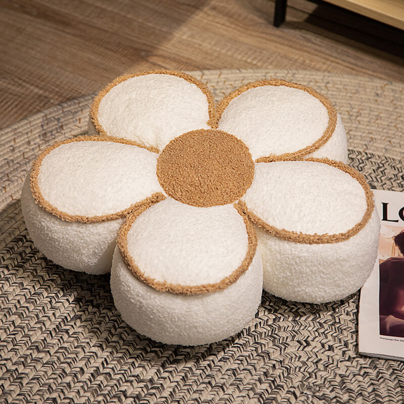 Cuscino decorativo a forma di fiore in peluche
