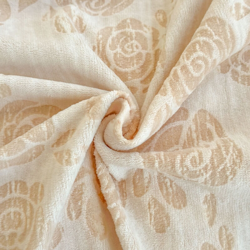 Set di lenzuola in velluto morbido scolpito Rose Series