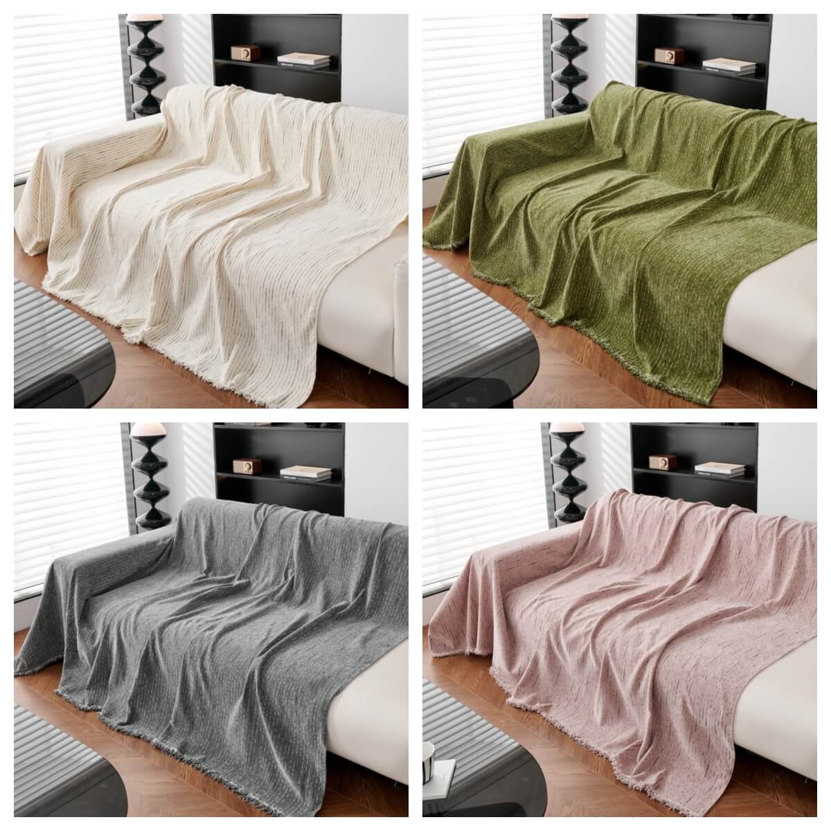Copertura per divano Soft Line Chenille per tutte le stagioni, resistente e protettiva