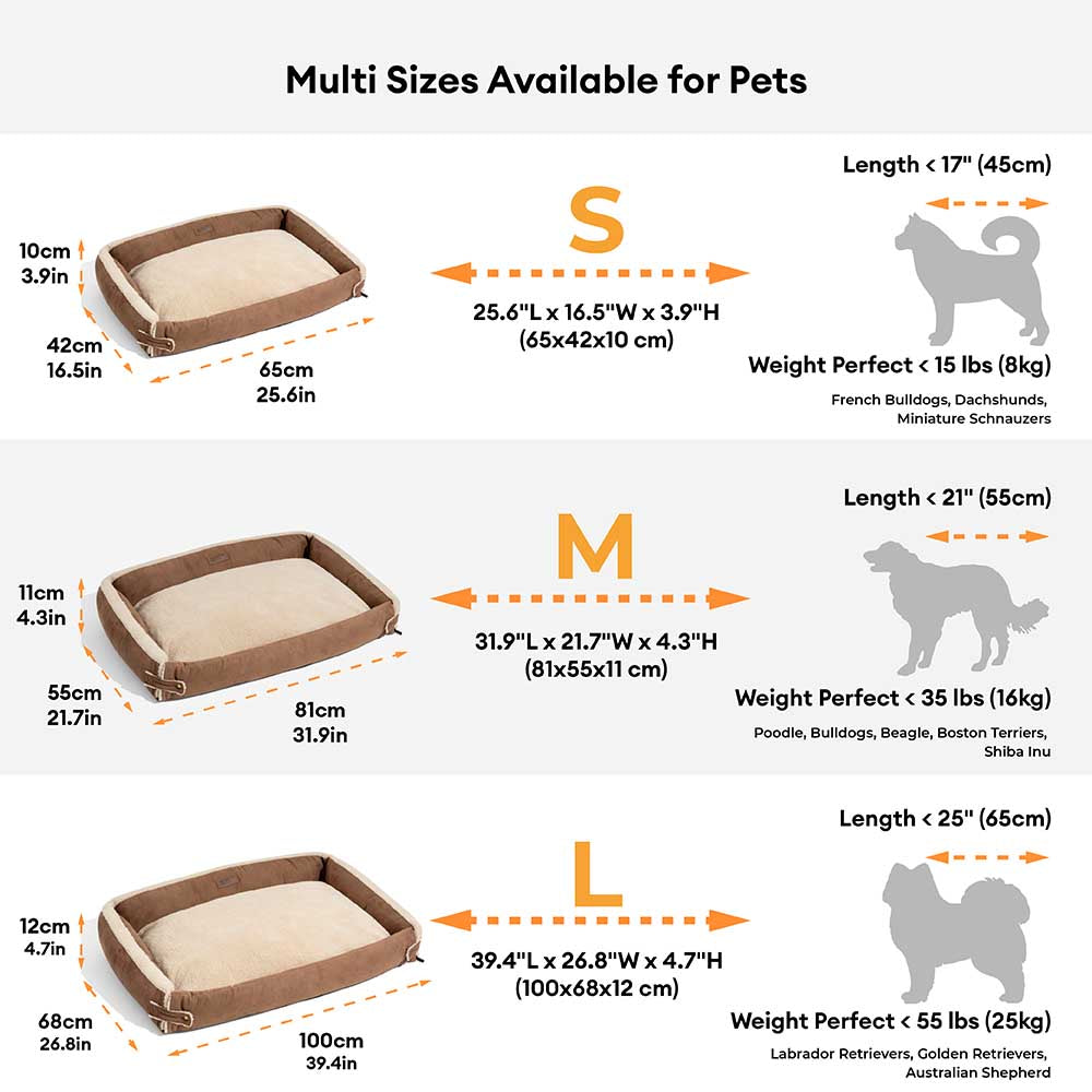 Letto per cani ergonomico espandibile e alla moda - Paws Tranquilli