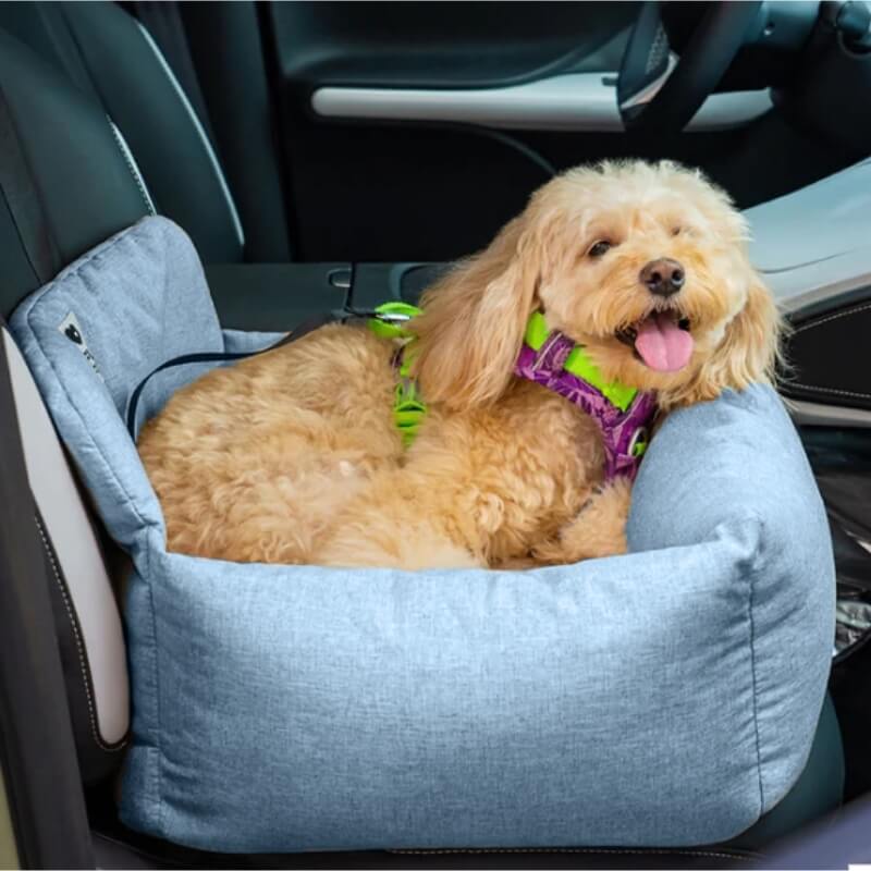 Cuscino da viaggio completo e durevole, lavabile, per auto, letto per cani da sedile posteriore