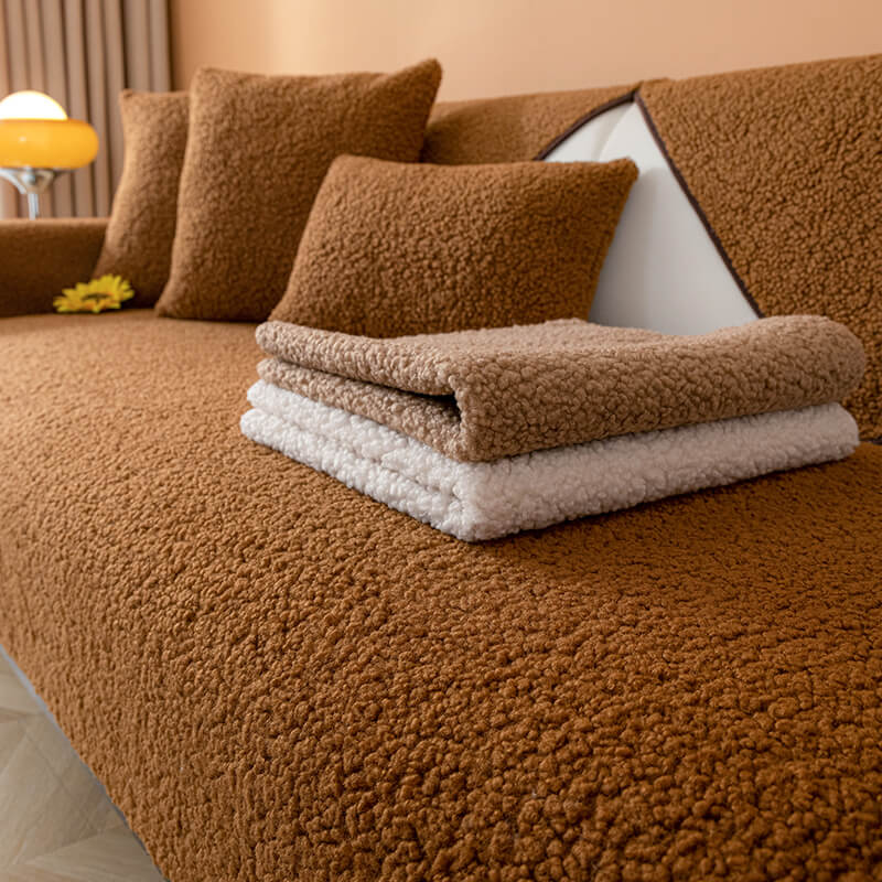 Copertura per divano ultrasoft in pile caldo antiscivolo