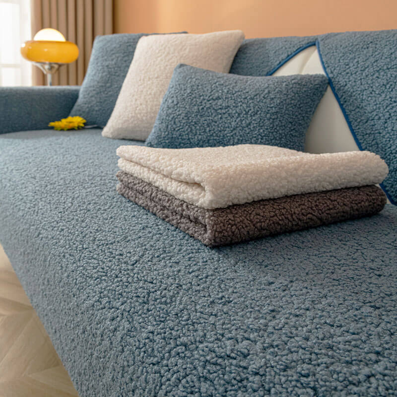 Copertura per divano ultrasoft in pile caldo antiscivolo