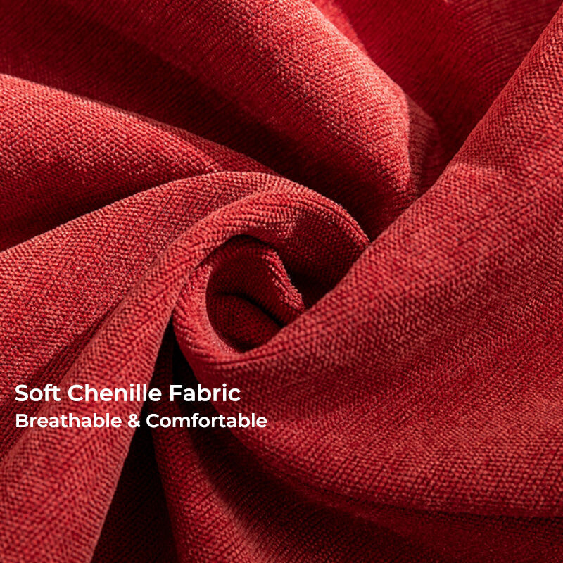 Copertura protettiva per divano in chenille confortevole color vermiglio