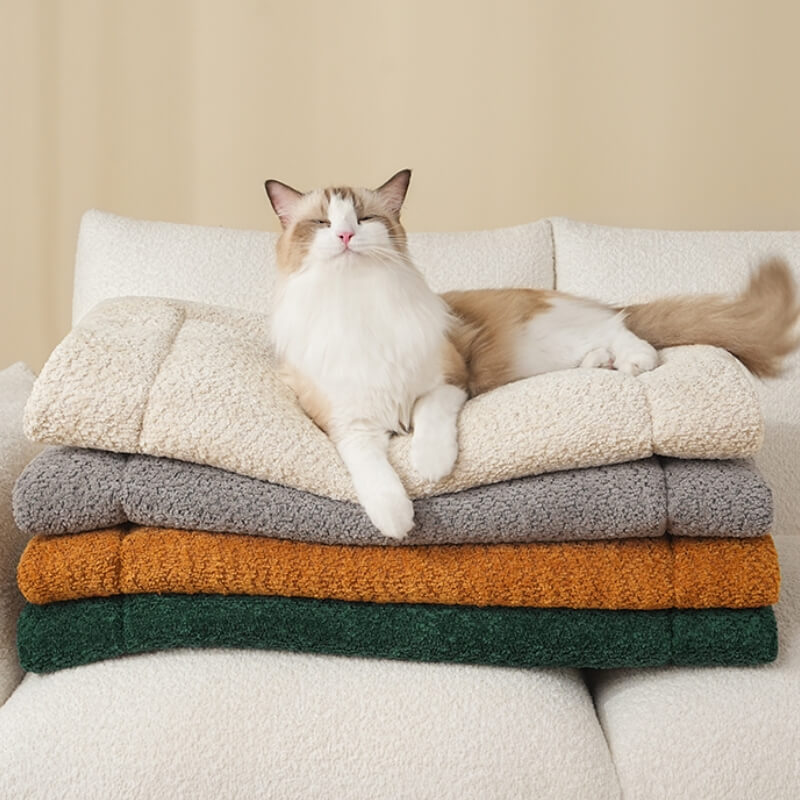 Tappetino per animali caldo, confortevole, antiscivolo e in pile.