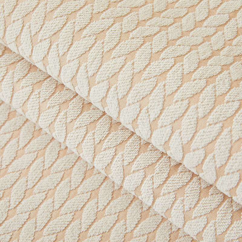 Copertura per divano antiscivolo in chenille con motivo di spighe di grano