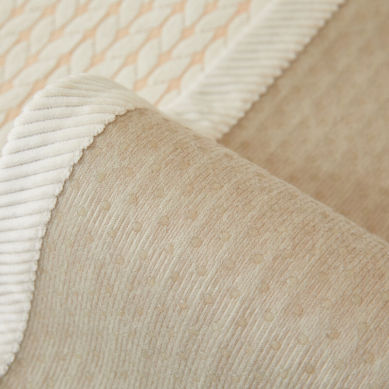 Copertura per divano antiscivolo in chenille con motivo di spighe di grano