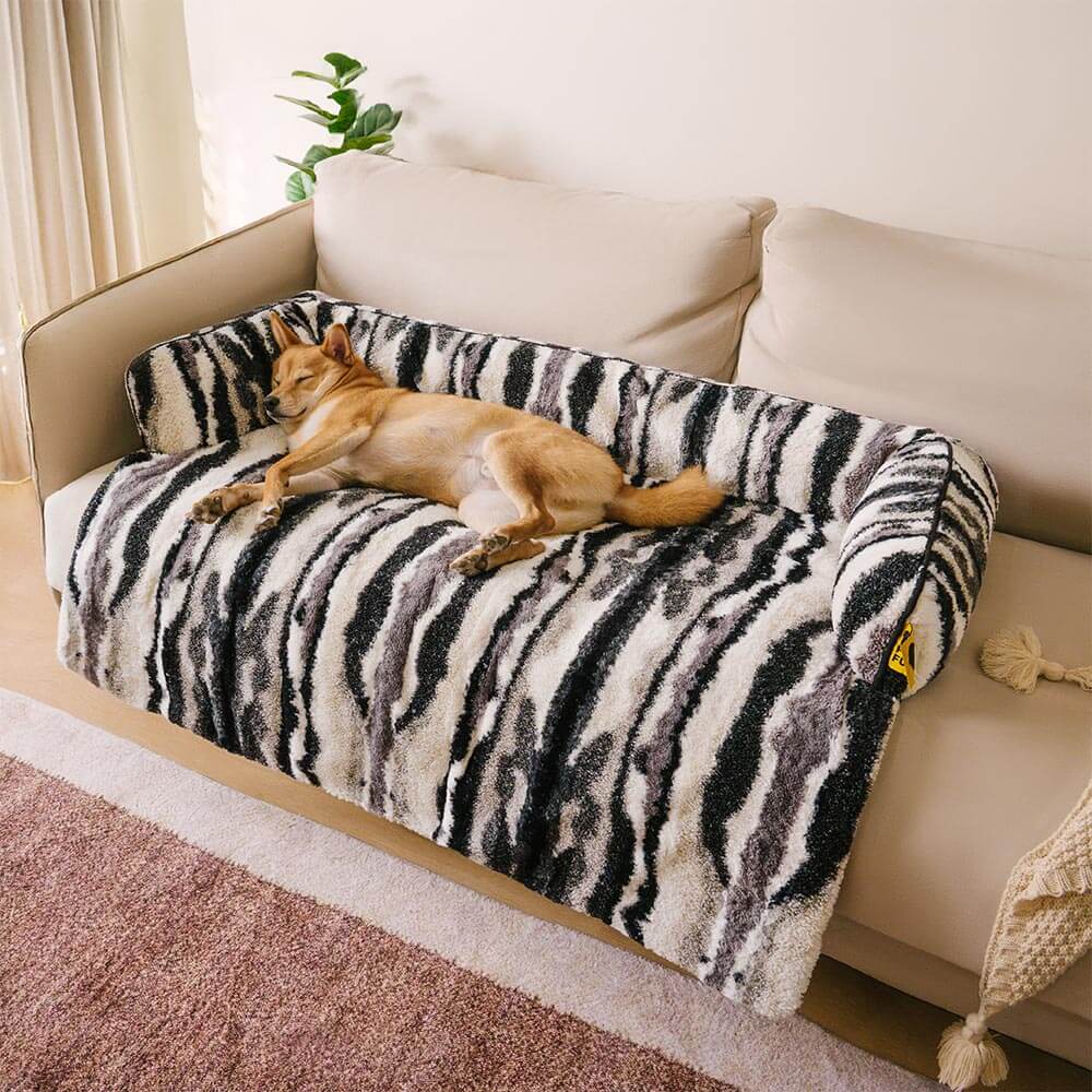 Copertura per divano in peluche nordico - PawLounge