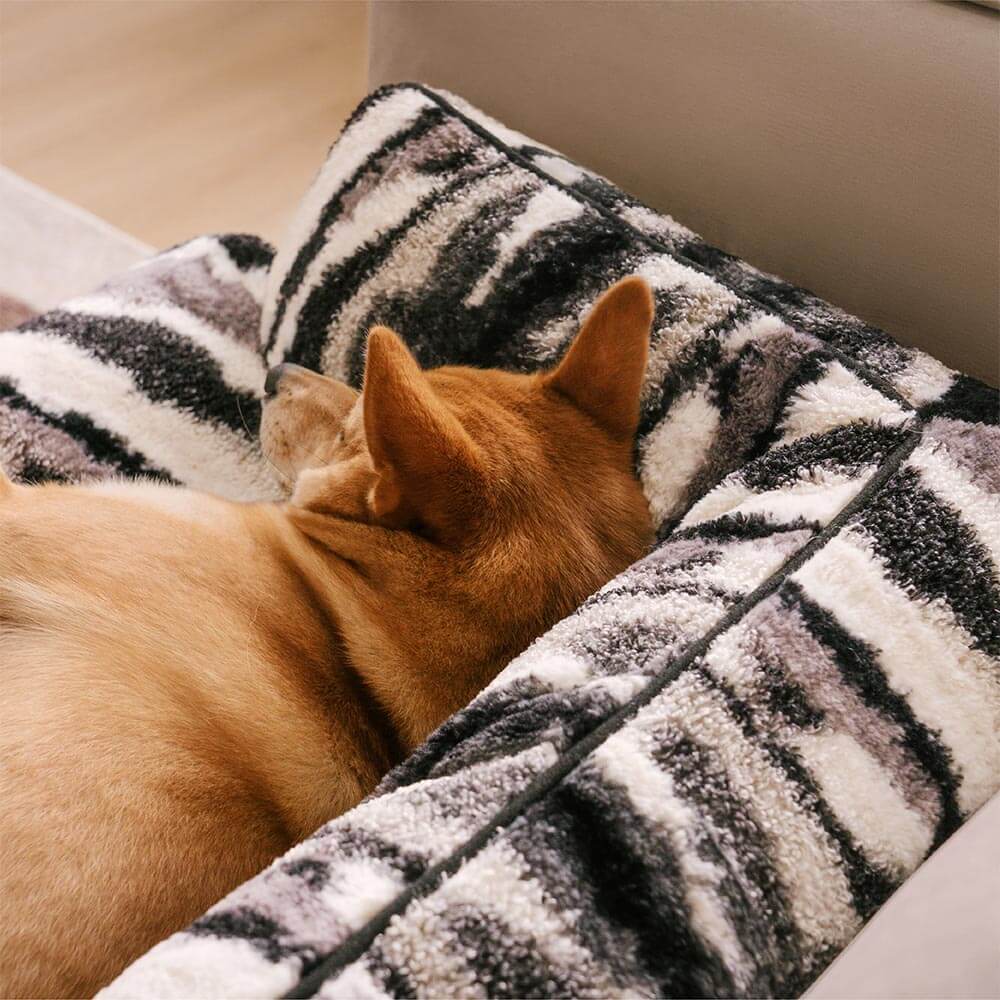 Copertura per divano in peluche nordico - PawLounge