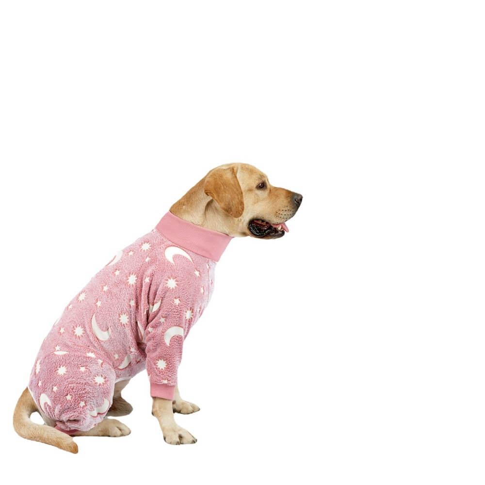 Pigiama per cani Morbido e Confortevole con Luna e Stelle - Perfetto per il Comfort Tutto l'Anno