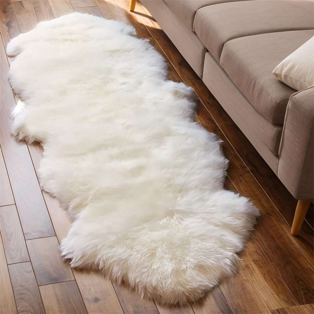 Tappeto in cashmere irregolare morbido e lungo in peluche - Comfort accogliente per la tua casa