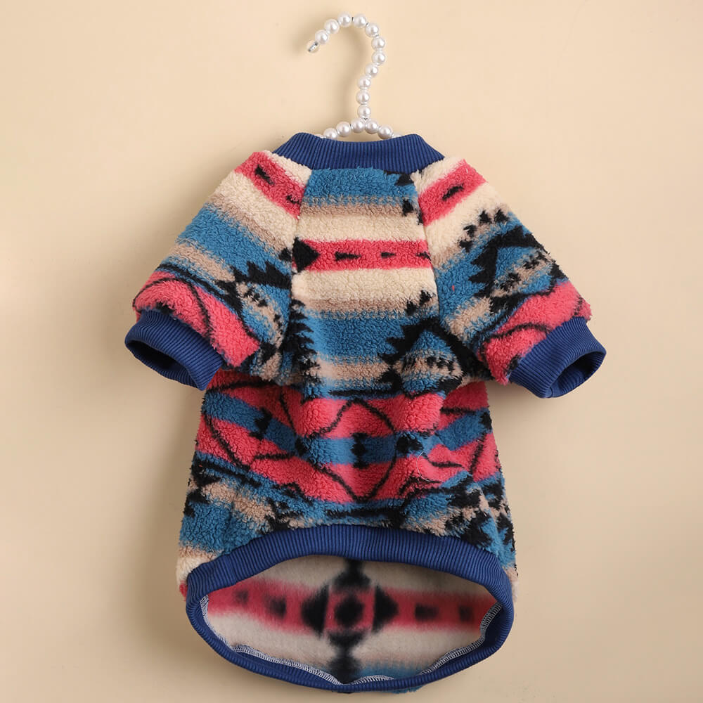 Maglione per cani a righe colorate - Abbigliamento invernale confortevole e alla moda