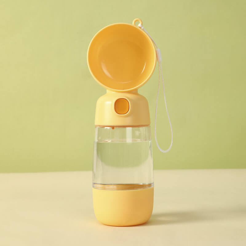 Bottiglia d'acqua per cani portatile 2 in 1 da esterno