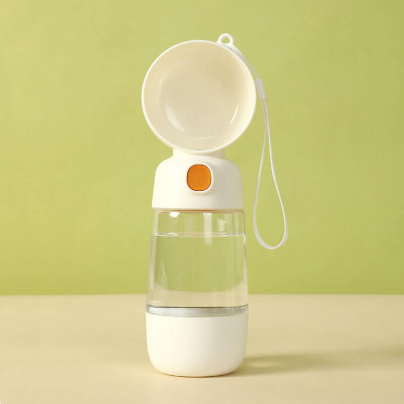 Bottiglia d'acqua per cani portatile 2 in 1 da esterno